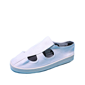 [FD-5101] White four hole shoes(Cotton canvas)