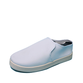 [FD-5105] White whole cut leather shoes(PVC or PU)