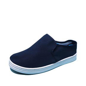 [FD-5105] Navy blue whole cut canvas shoes(Cotton c