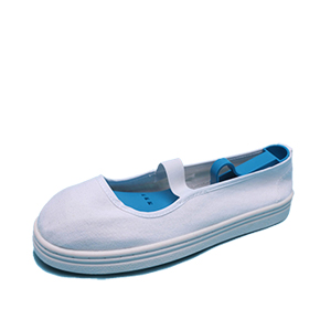 [FD-5110] White shallow canvas shoes