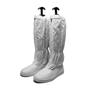 [FC-6201] White strip dust-free cleanroom boots
